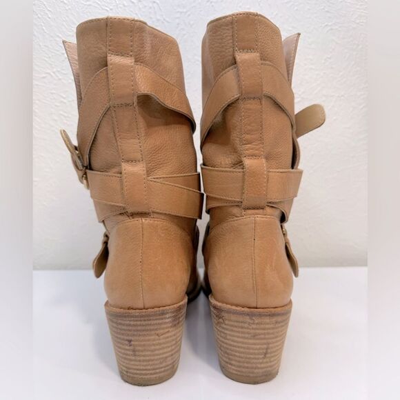 Stuart Weitzman Dallas Boots Pecan Calf Leather Size 6.5 VGUC - Picture 4 of 7